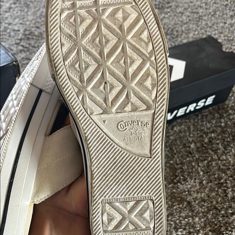 Converse Cream Star Slide Sandals - Picture 2 of 2